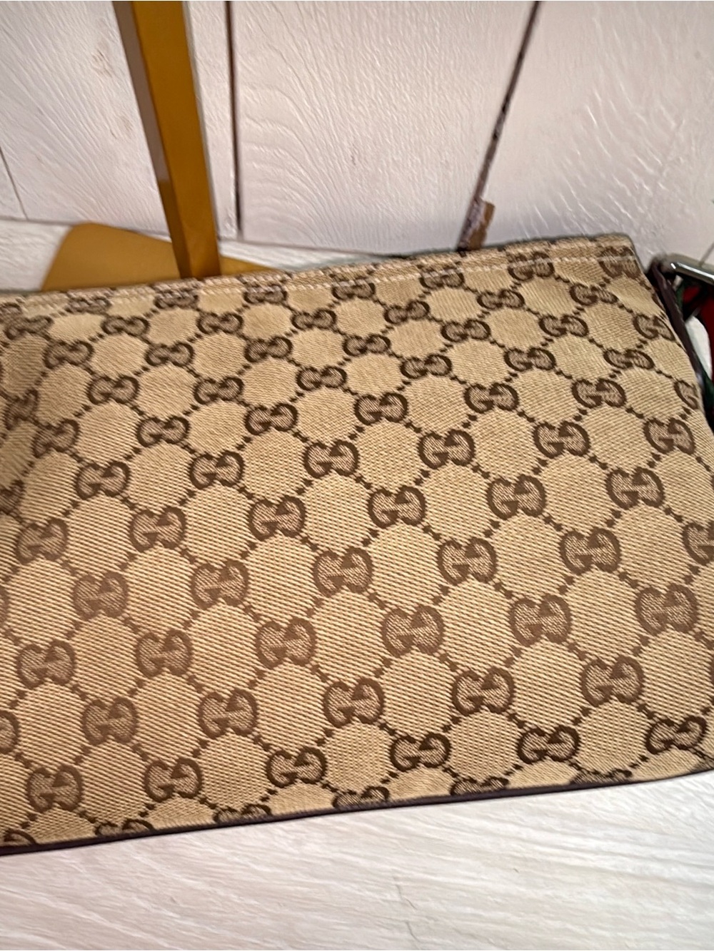 Vintage 2010 GUCCI GG canvas messenger shoulder bag nice condition - Picture 3 of 15